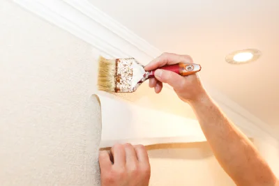 Pose de papier peint à Riotord — revêtements muraux et toiles de verre